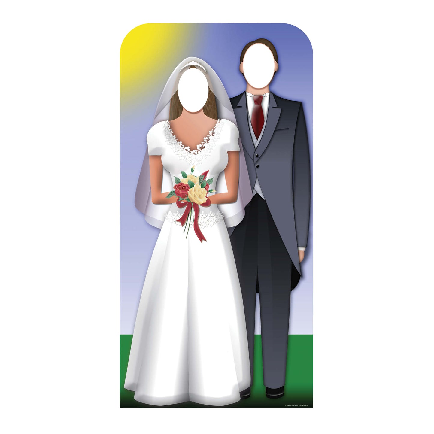 Wedding Couple Stand-In Cardboard Cutout - mycardboardcutout