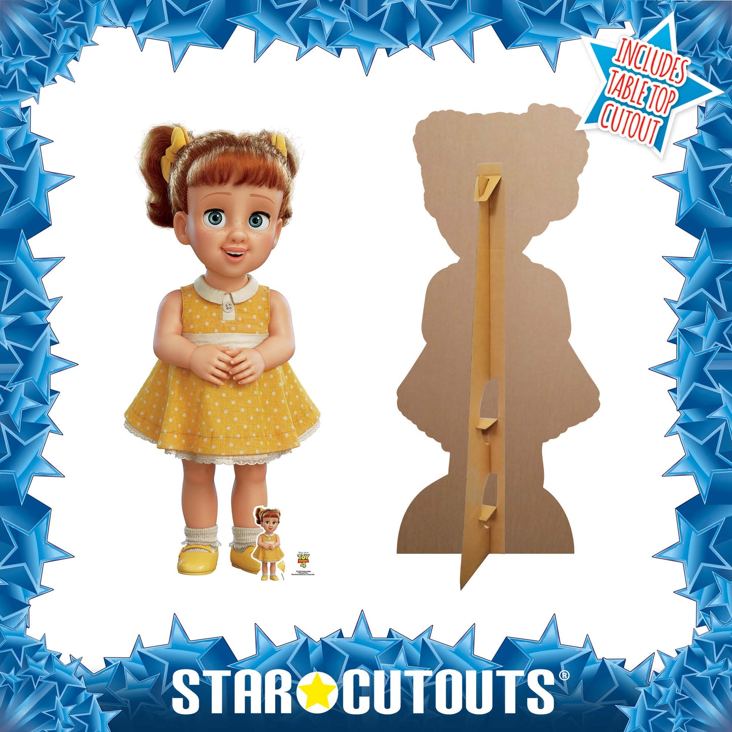 Gabby Gabby Doll Yellow Dress Toy Story 4 Cardboard Cutout
