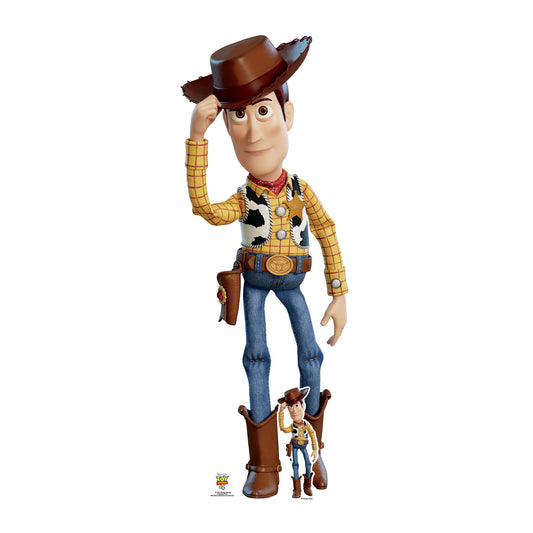 Woody Tilting Cowboy Hat Toy Story 4 Cardboard Cutout