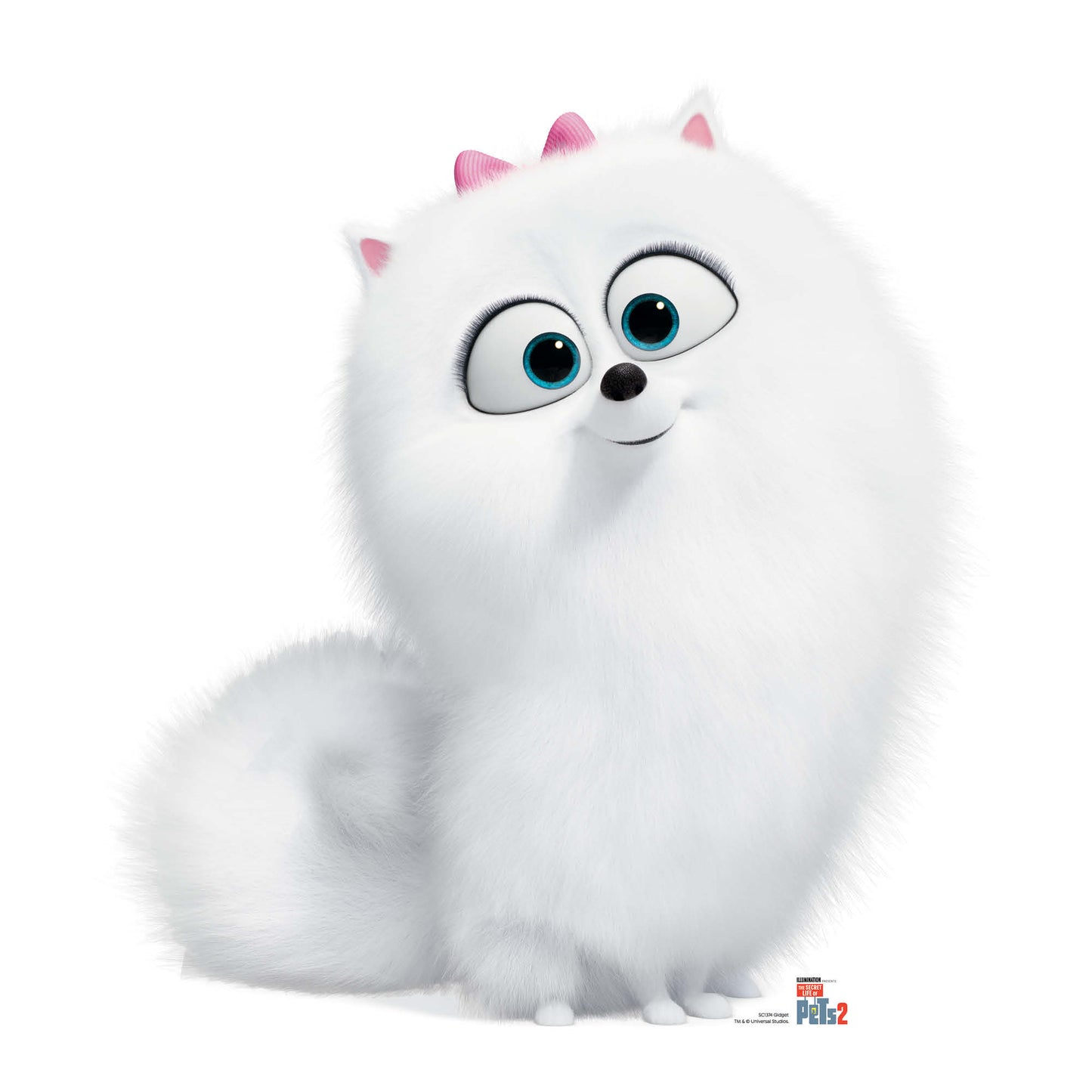 Gidget Fluffy White Dog Secret Life of Pets Cardboard Cutout - mycardboardcutout