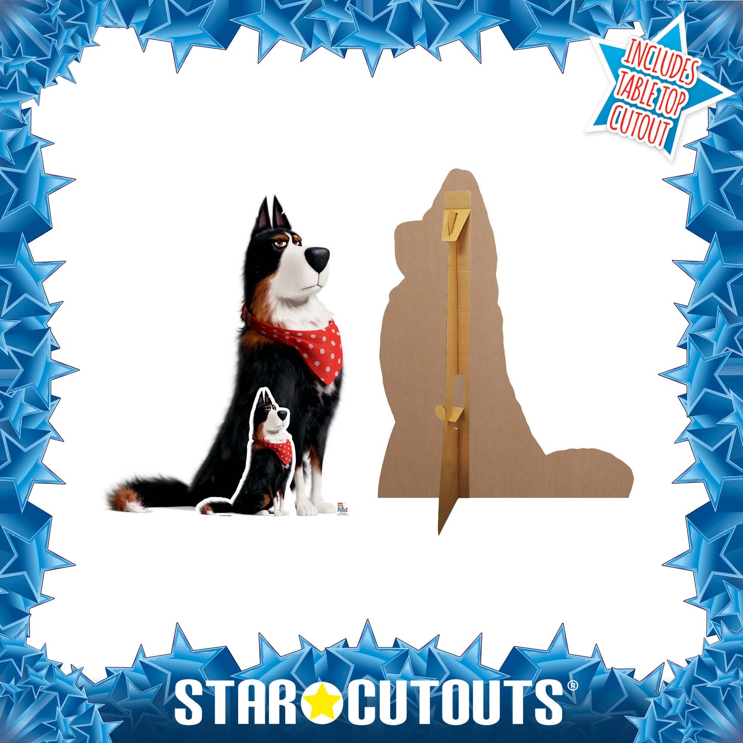 Rooster Sheepdog Secret Life of Pets Cardboard Cutout - mycardboardcutout