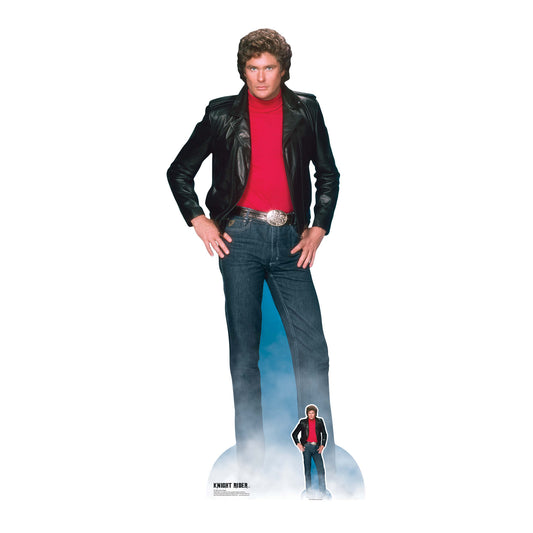 Michael Knight David Hasselhoff Knight Rider Cardboard Cutout - mycardboardcutout