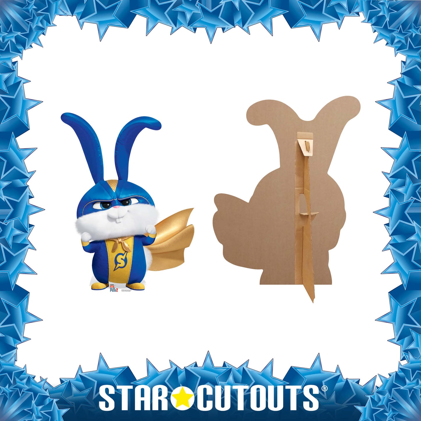 Superhero Rabbit Snowball Secret Life of Pets Cardboard Cutout - mycardboardcutout