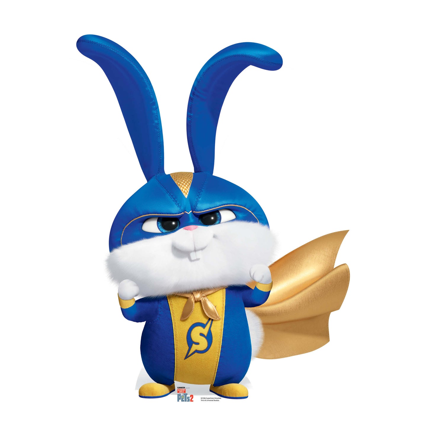 Superhero Rabbit Snowball Secret Life of Pets Cardboard Cutout - mycardboardcutout