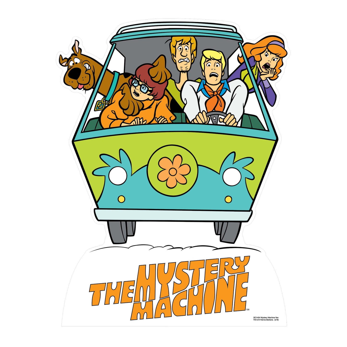 Freds Mystery Machine Van Scooby Doo Small Cardboard Cutout - mycardboardcutout