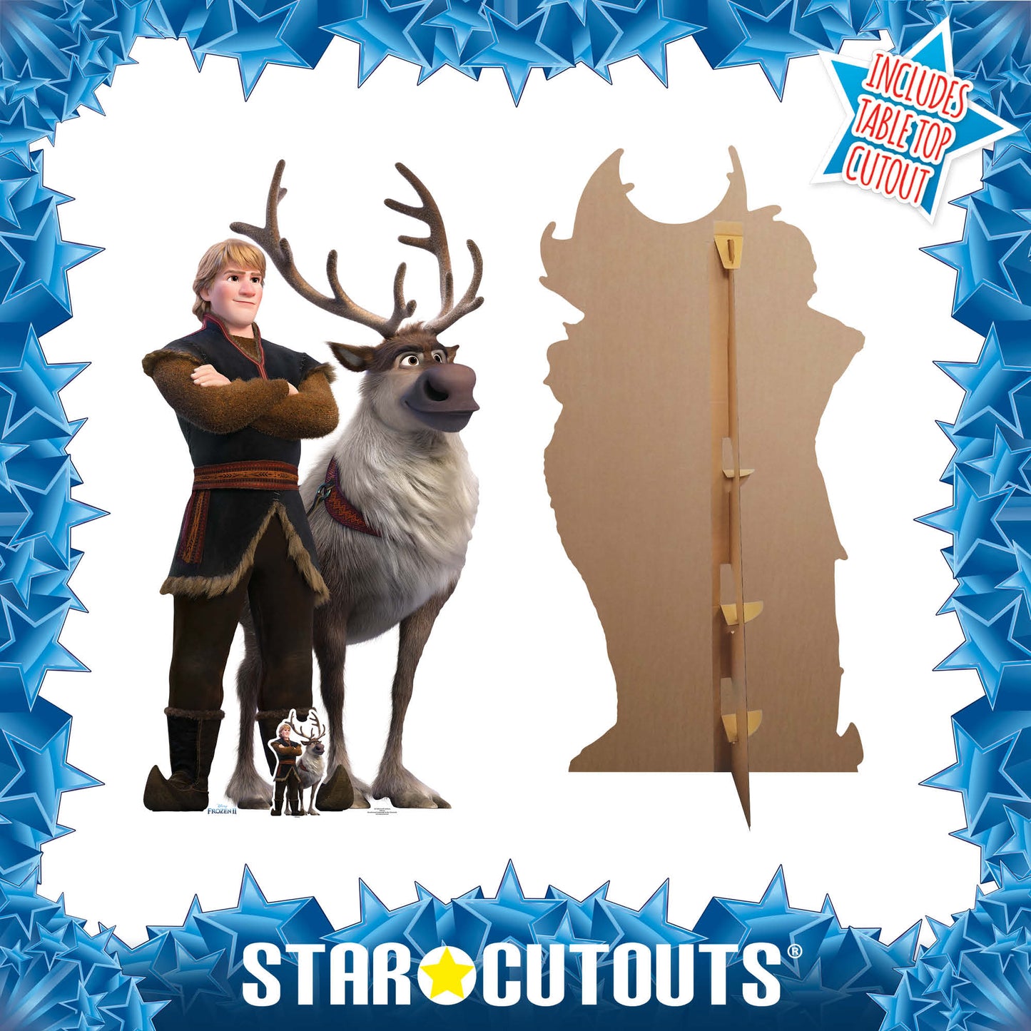 Kristoff and Sven Frozen Cardboard Cutout