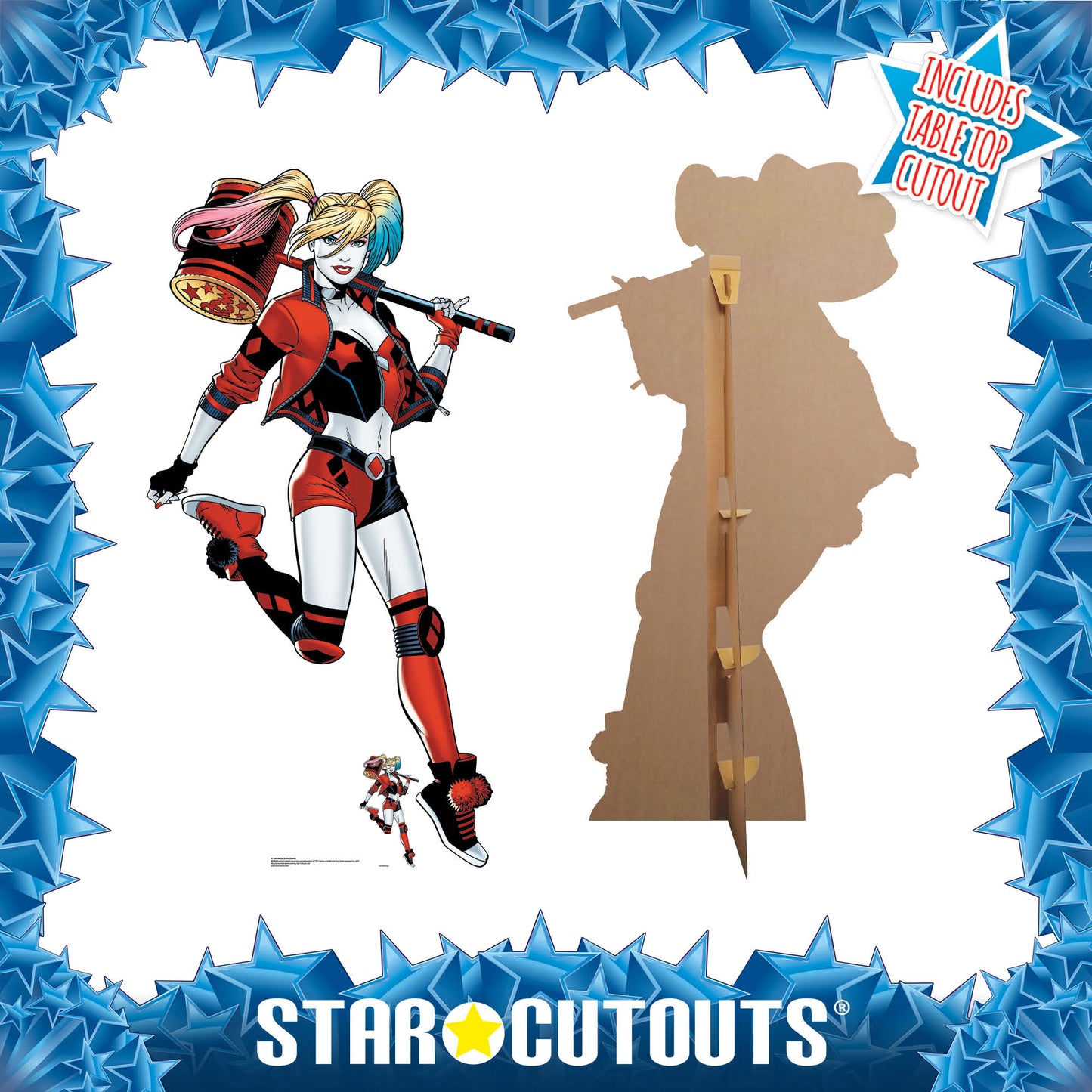 Harley Quinn Mallet Cardboard Cutout - mycardboardcutout