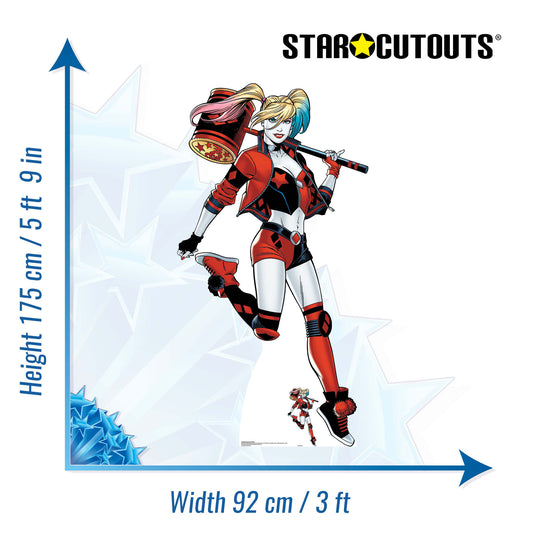 Harley Quinn Mallet Cardboard Cutout - mycardboardcutout