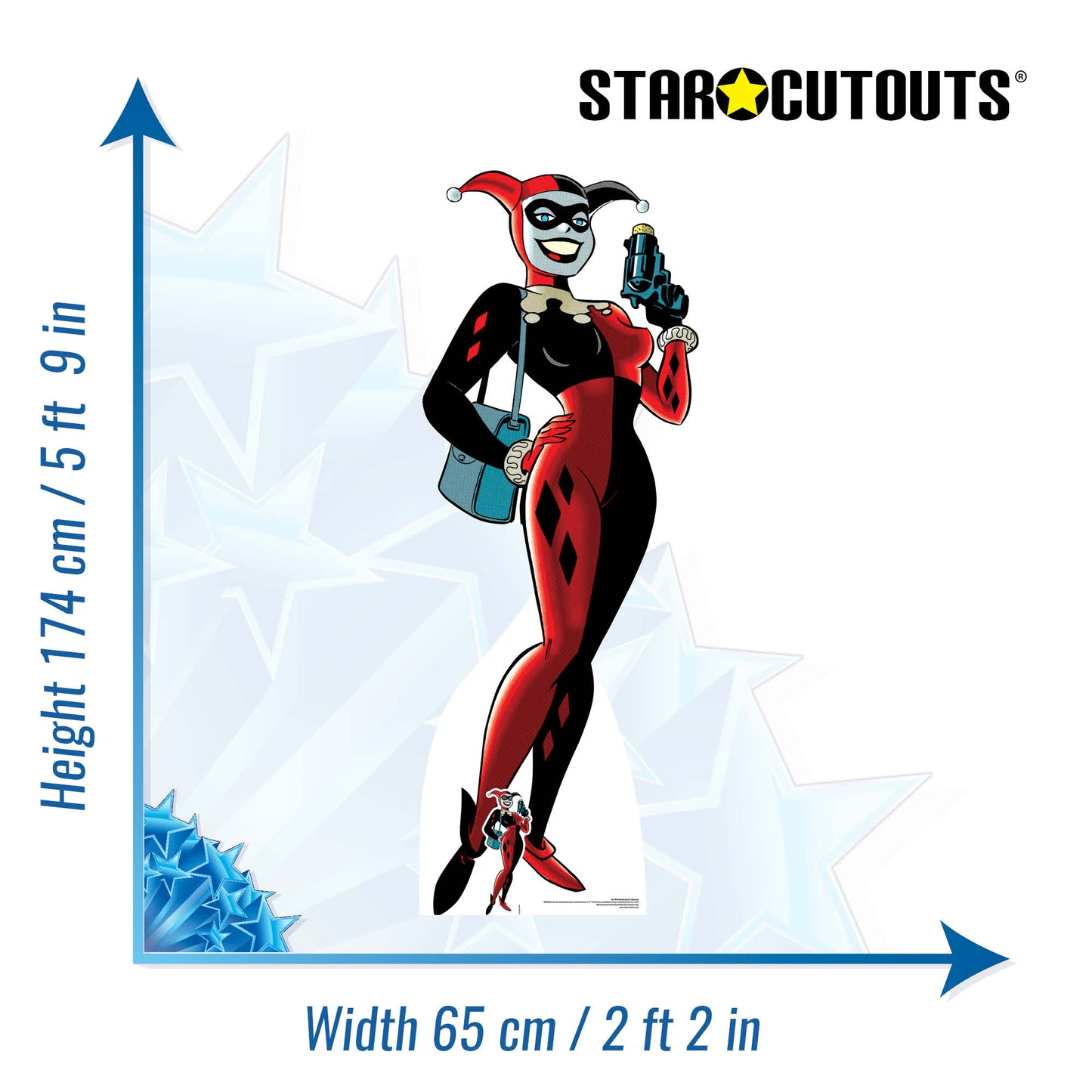 Harley Quinn Classic Gun Cardboard Cutout