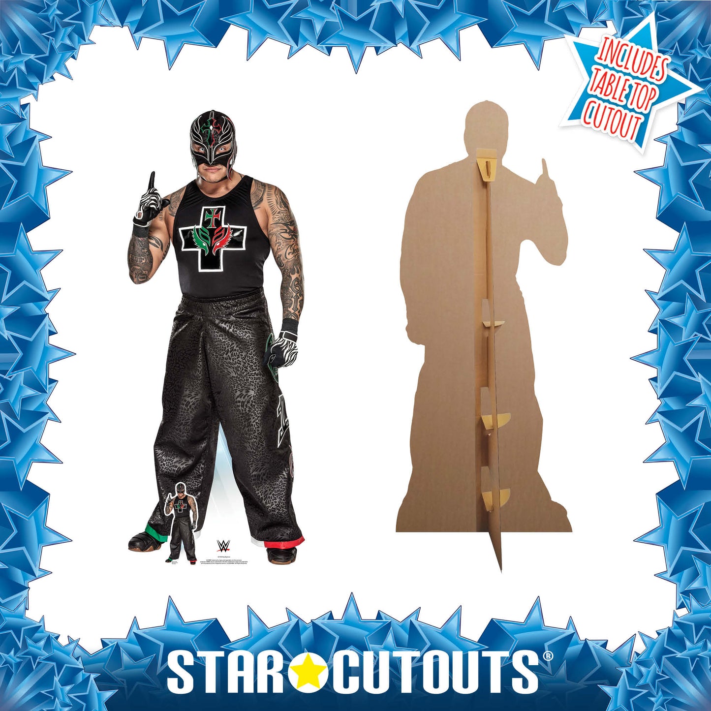 Rey Mysterio Professional Wrestler RAW Cardboard Cutout Lifesize - mycardboardcutout