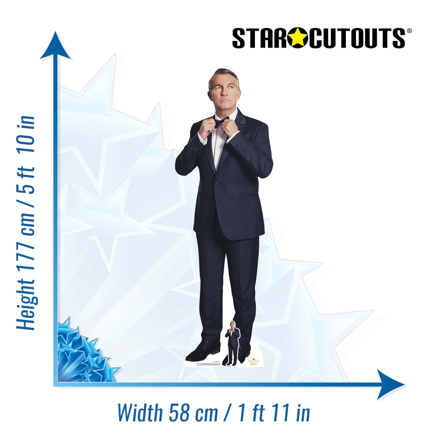 Bradley Walsh Graham Spyfall Suit Doctor Who Cardboard Cutout - mycardboardcutout