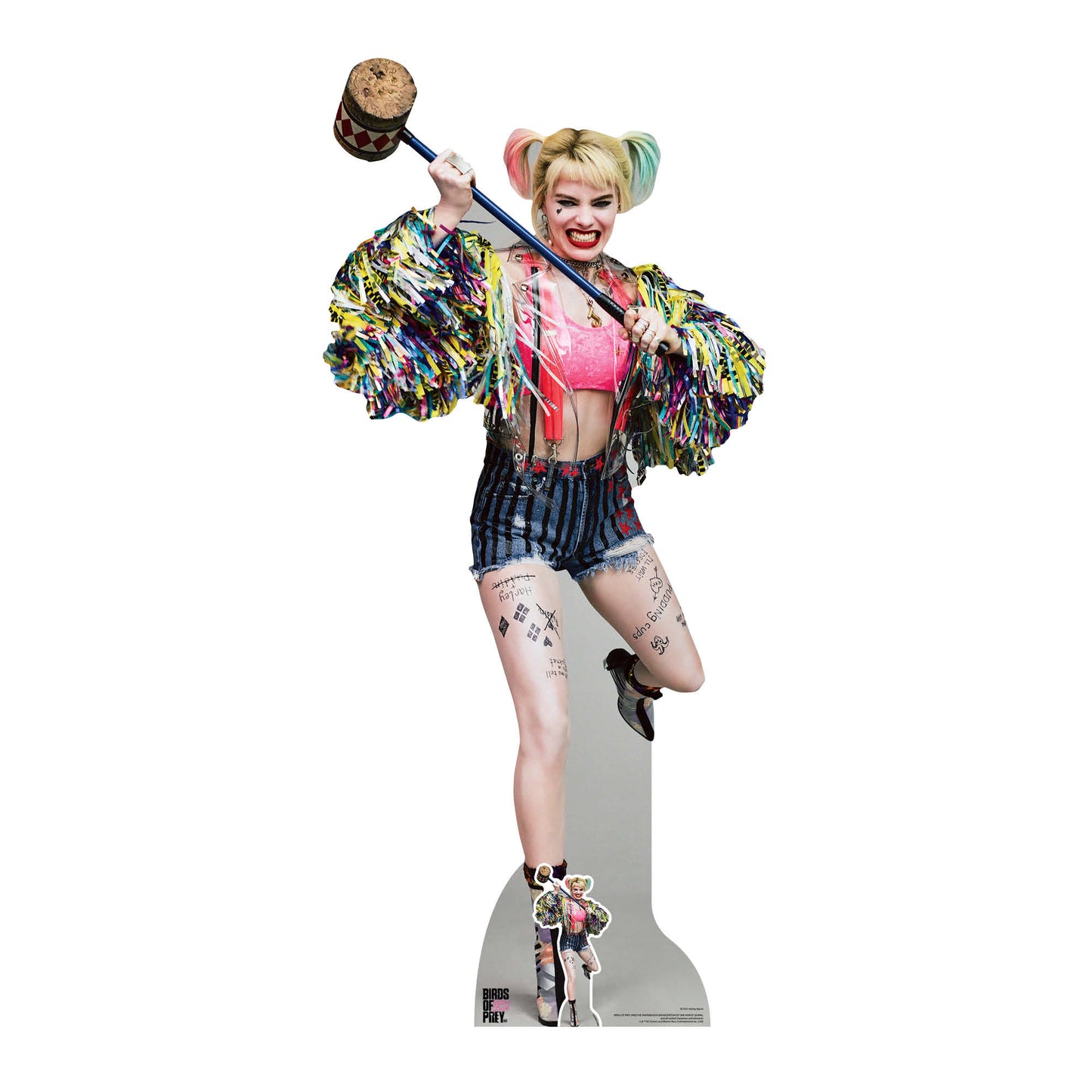 Harley Quinn Swinging Mallet Margot Robbie Birds of Prey Cardboard Cutout - mycardboardcutout