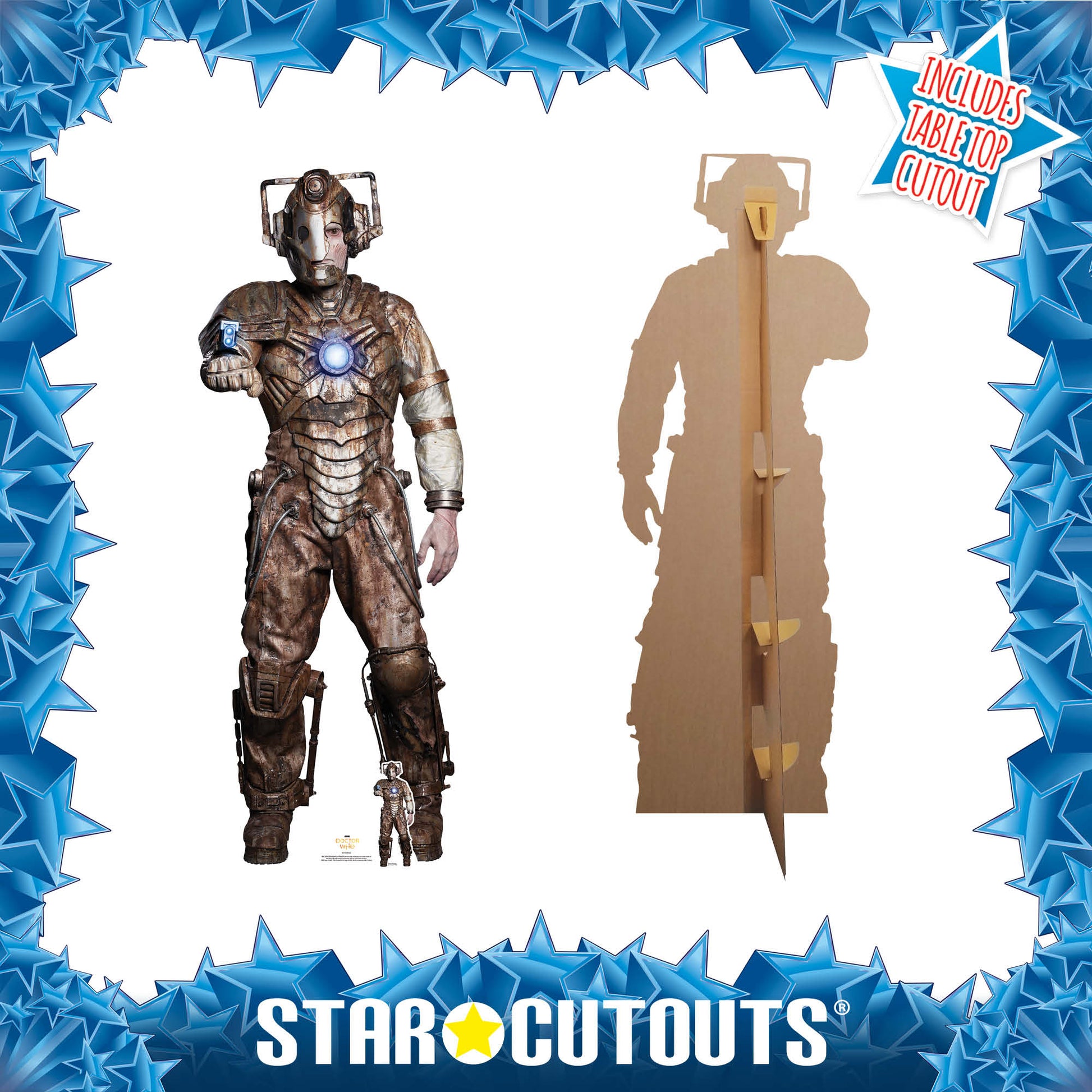 SC1522 Doctor Who Ashad The Lone Cyberman Official Doctor Who Cardboard Cutout - mycardboardcutout