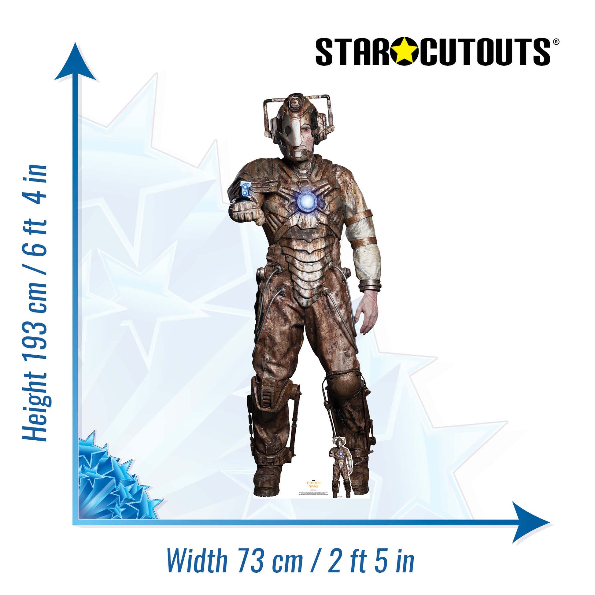 SC1522 Doctor Who Ashad The Lone Cyberman Official Doctor Who Cardboard Cutout - mycardboardcutout