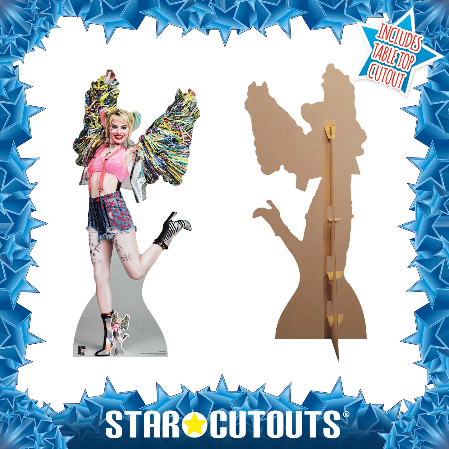 Harley Quinn Gotham's Worse Psychotic Happy Butterfly Margot Robbie Birds of Prey Cardboard Cutout - mycardboardcutout