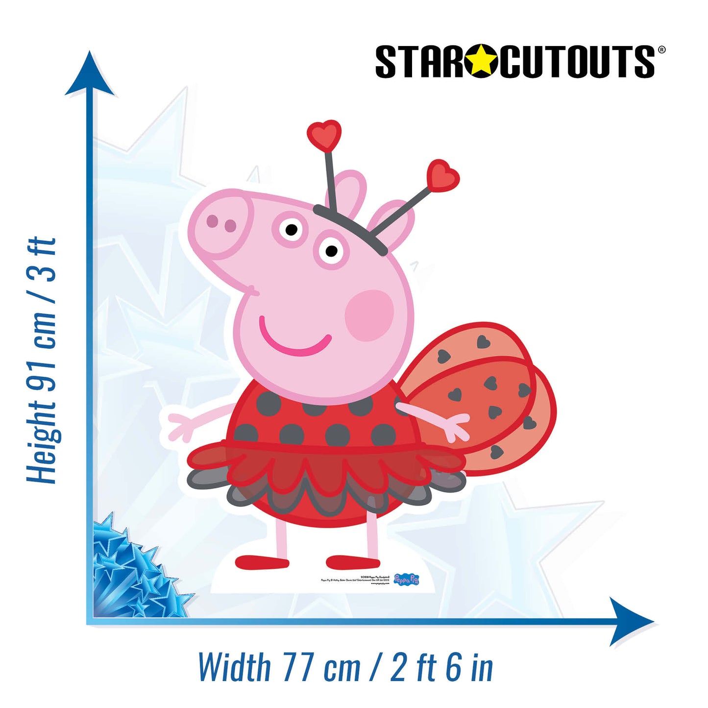 Peppa Pig Ladybird Cardboard Cutout - mycardboardcutout