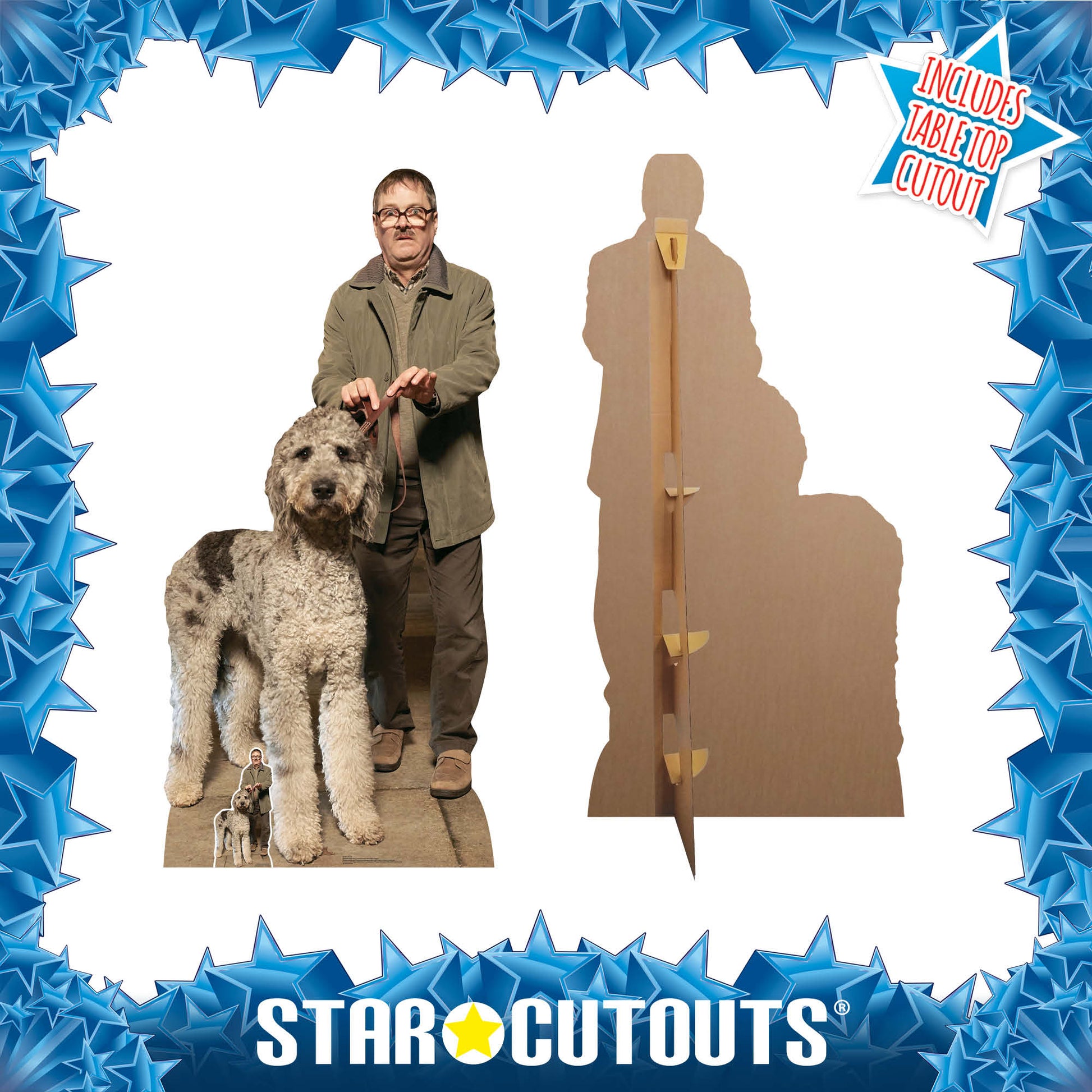Jim and Milson Dog Mark Heap Friday Night Dinner Cardboard Cutout - mycardboardcutout