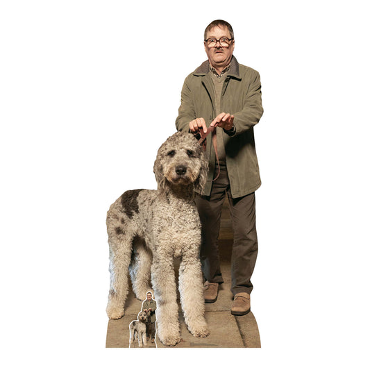 Jim and Milson Dog Mark Heap Friday Night Dinner Cardboard Cutout - mycardboardcutout