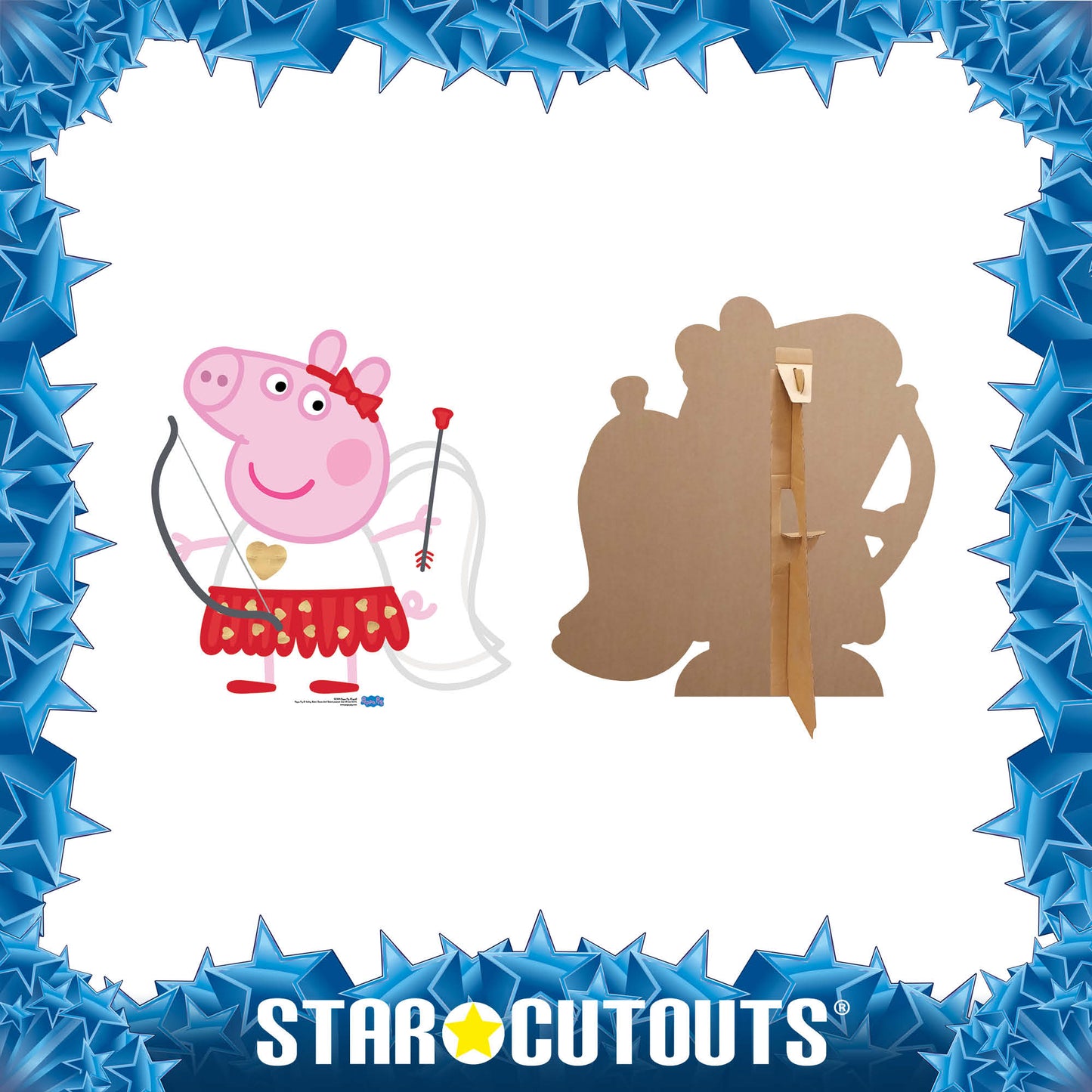 Peppa Pig Cupid Bow&  Arrow Cardboard Cutout
