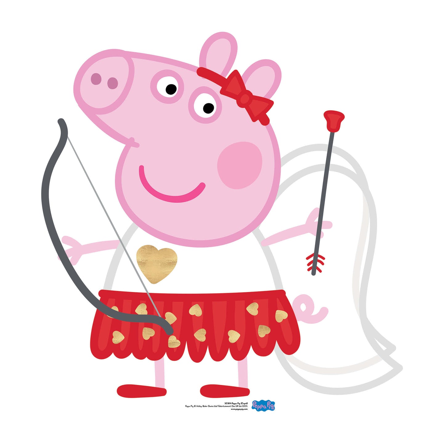 Peppa Pig Cupid Bow& Arrow Cardboard Cutout - mycardboardcutout