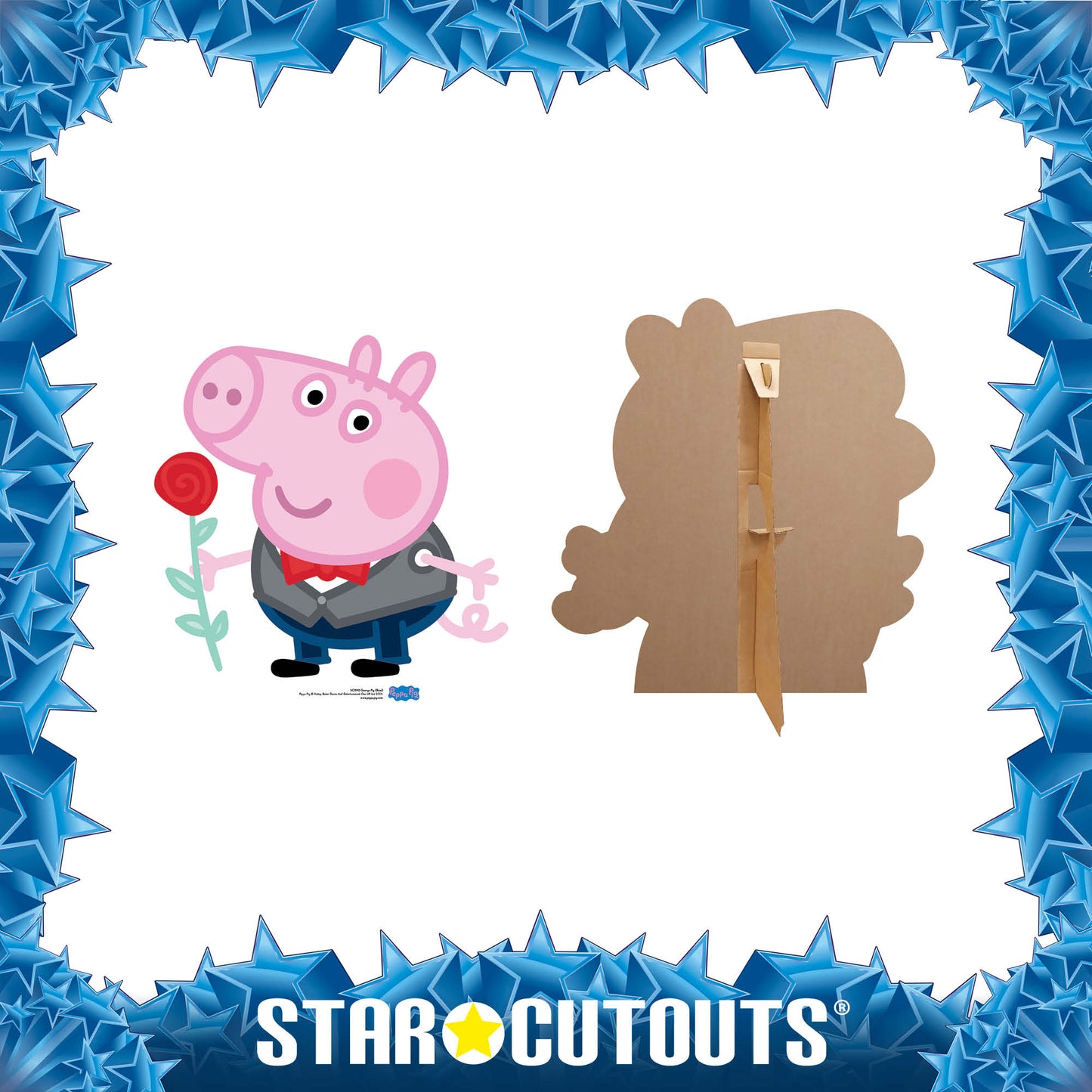 George Pig Rose Cardboard Cutout - mycardboardcutout