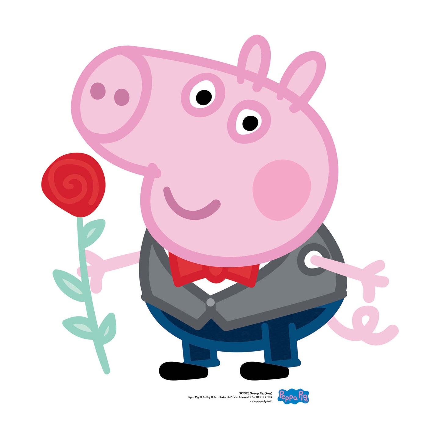 George Pig Rose Cardboard Cutout - mycardboardcutout