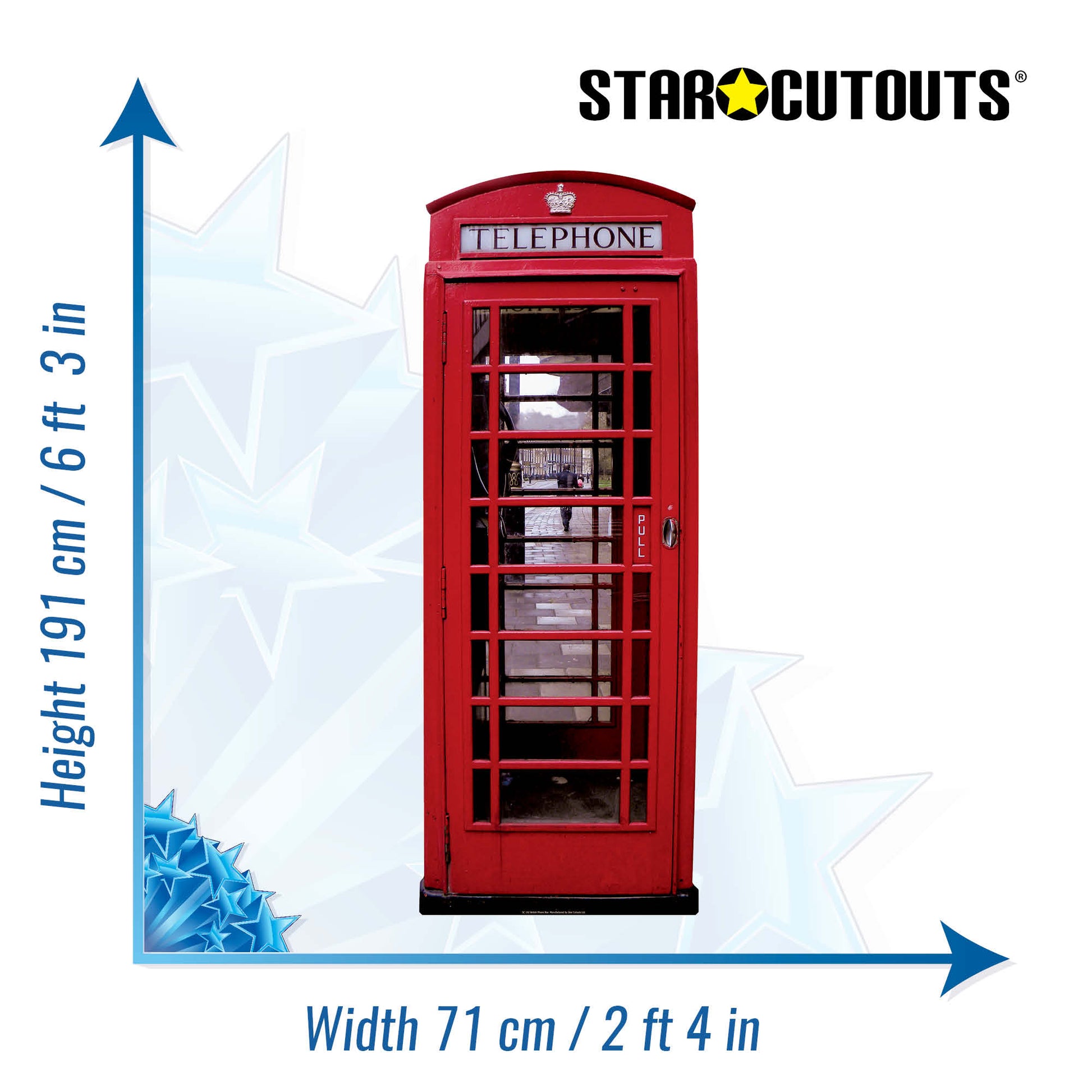 Phone Box Cardboard Cutout - mycardboardcutout