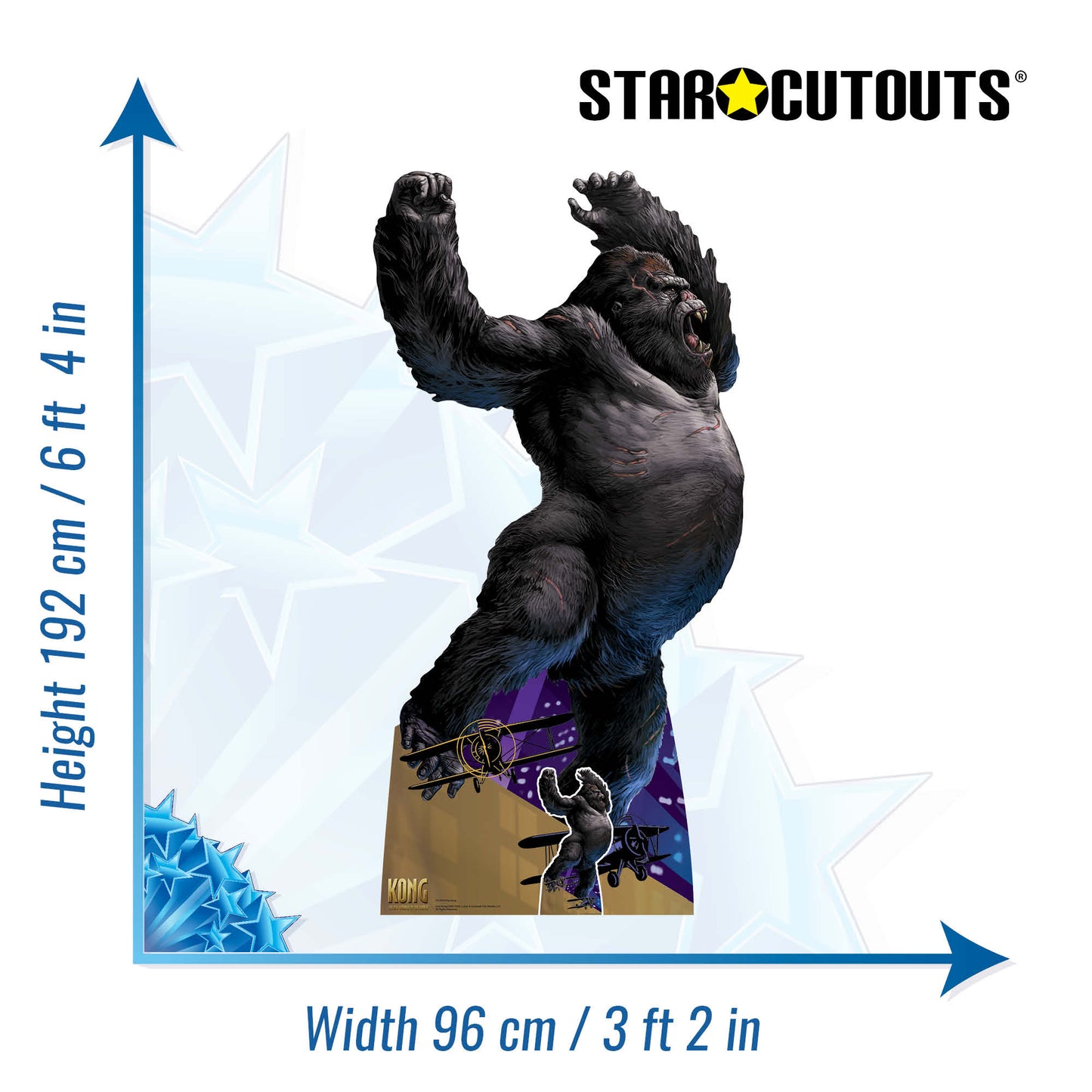 King Kong Cardboard Cutout Includes Free Table Top - mycardboardcutout