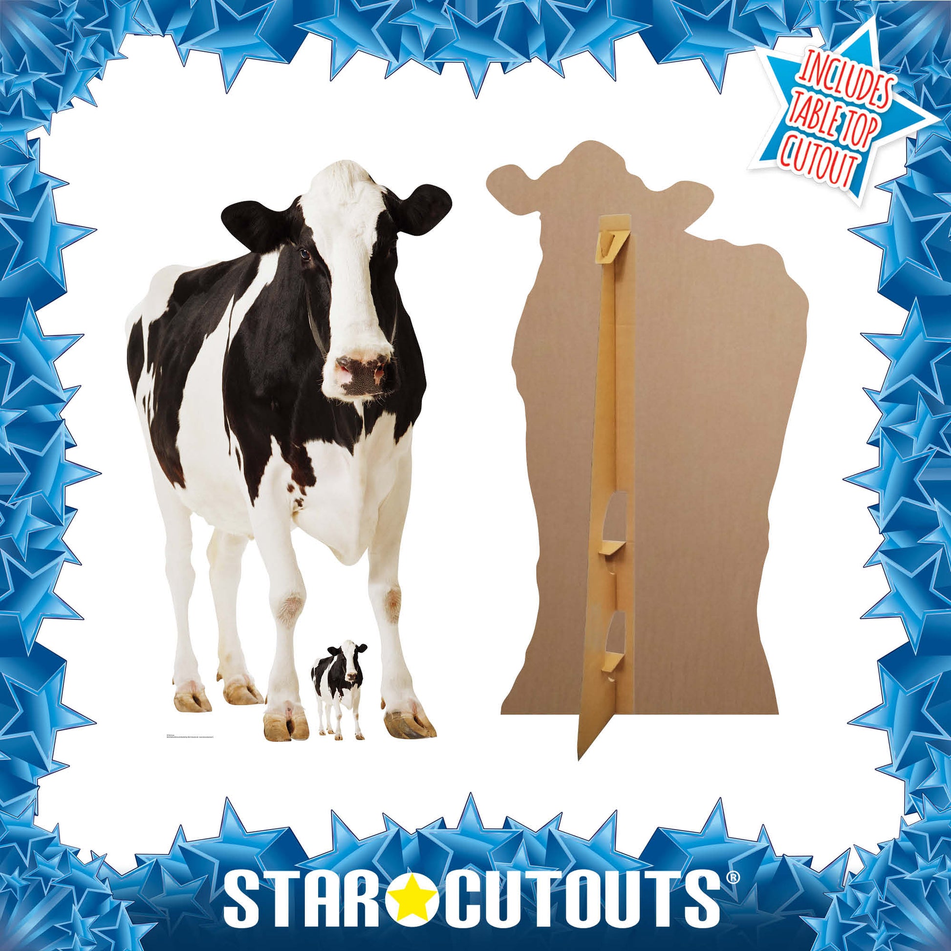 Cow British Countryside and Farm Theme Animal Cardboard Cutout - mycardboardcutout