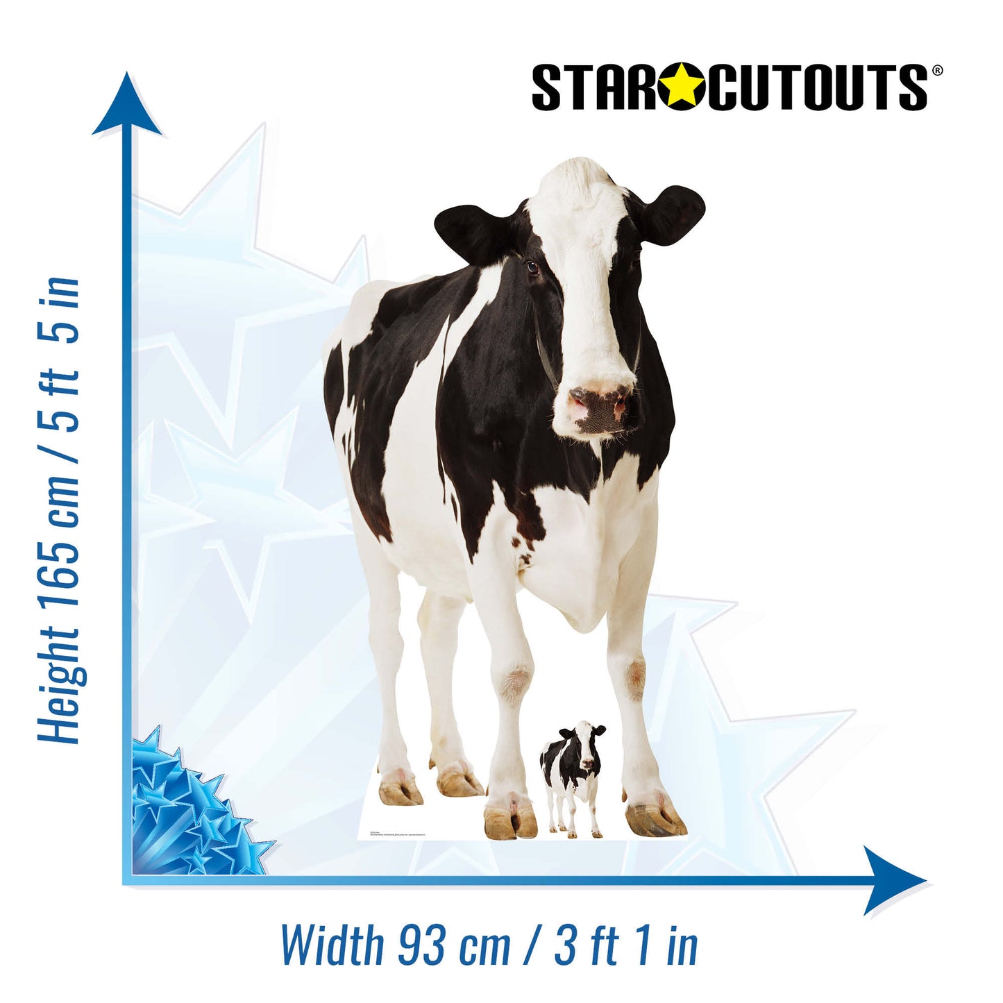 Cow British Countryside and Farm Theme Animal Cardboard Cutout - mycardboardcutout