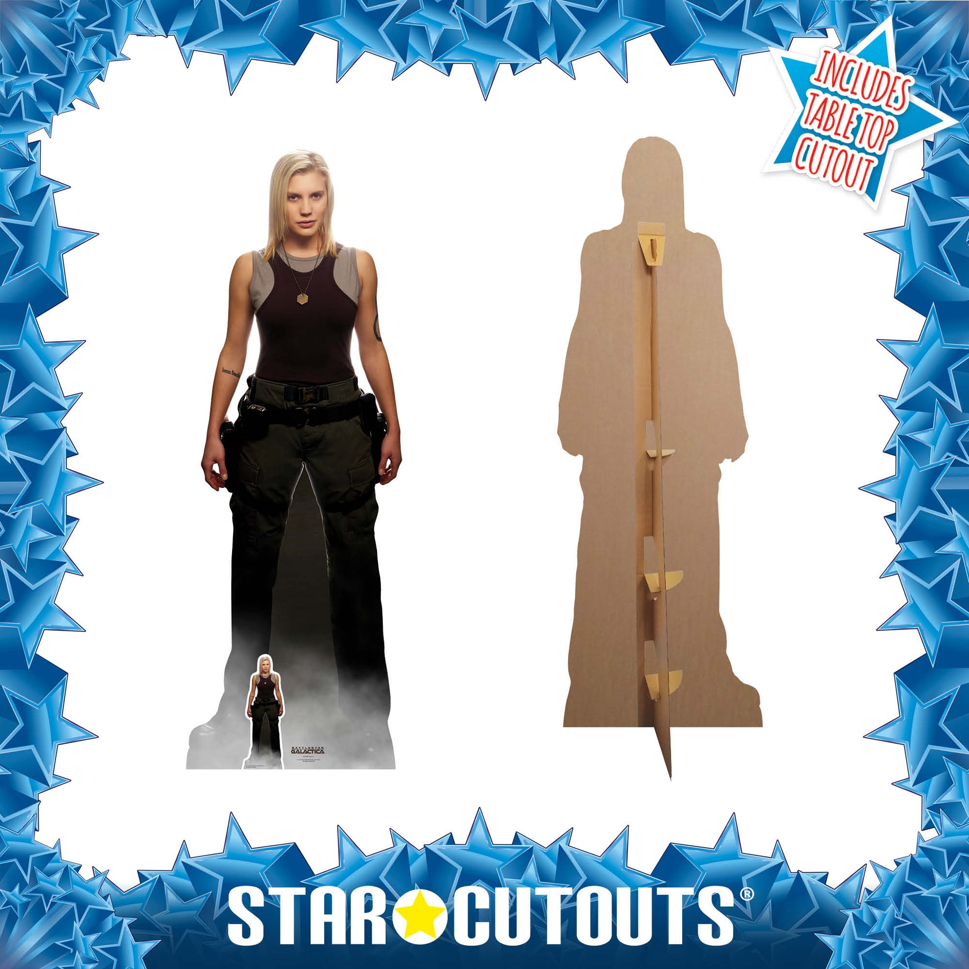 Kara Thrace Starbuck Katee Sackhoff Battlestar Galactica Cardboard Cutout - mycardboardcutout