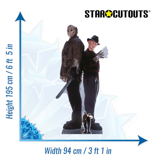 Freddy vs Jason Double Cardboard Cutout Lifesize - mycardboardcutout