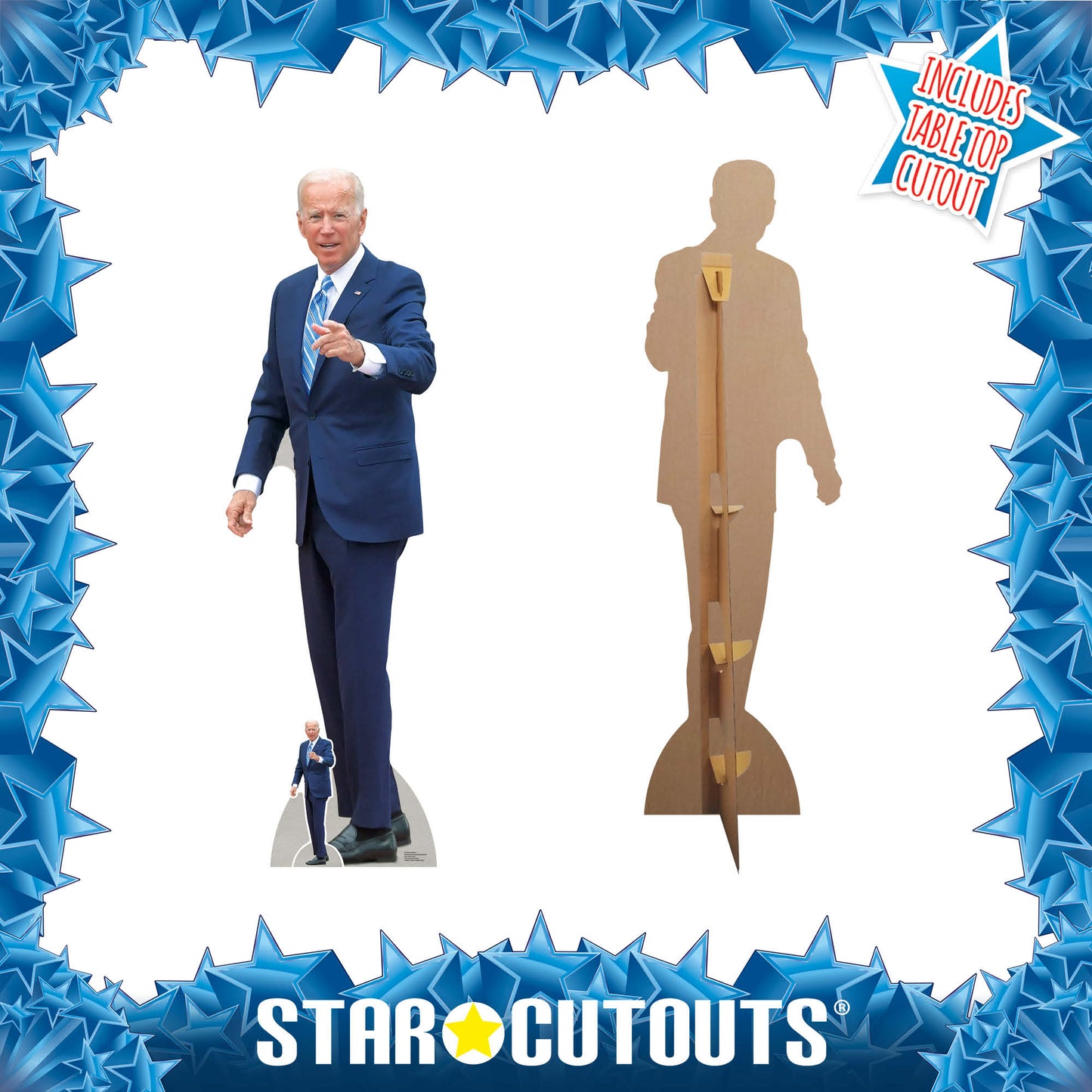 Joe Biden President Pointing Cardboard Cutout Politician