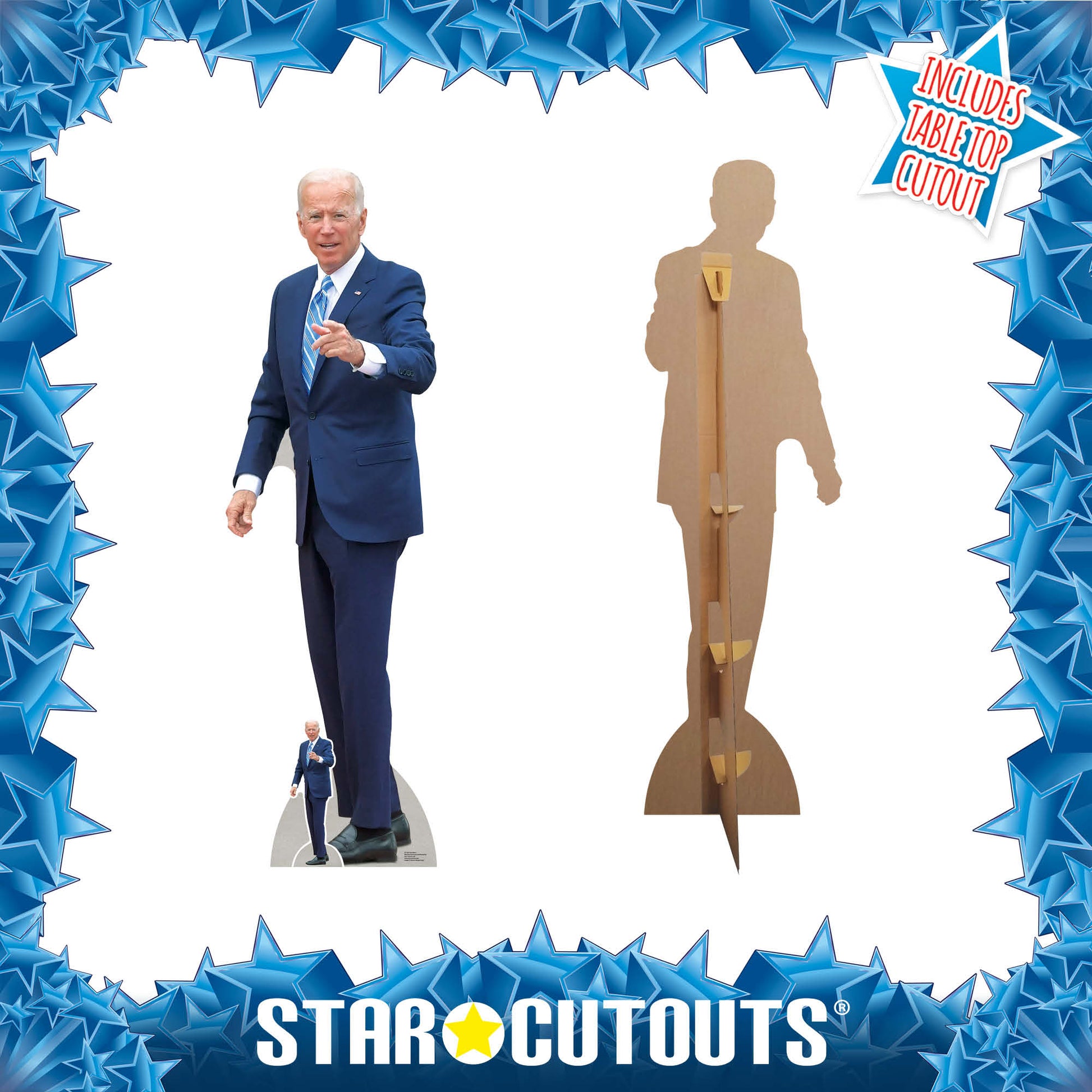 Joe Biden President Pointing Cardboard Cutout Politician - mycardboardcutout