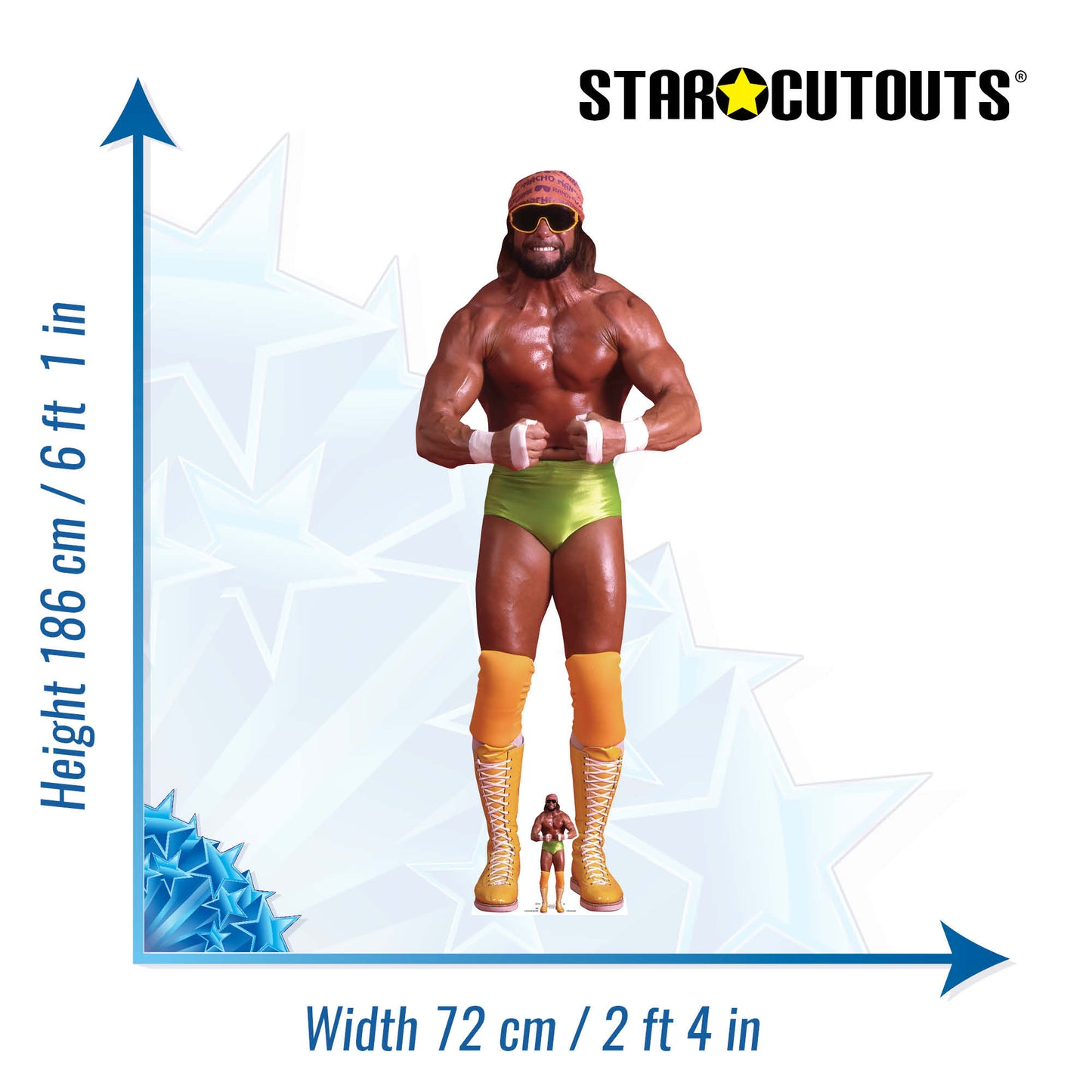 Macho Man Randy Savage WWE Cardboard Cutout Lifesize