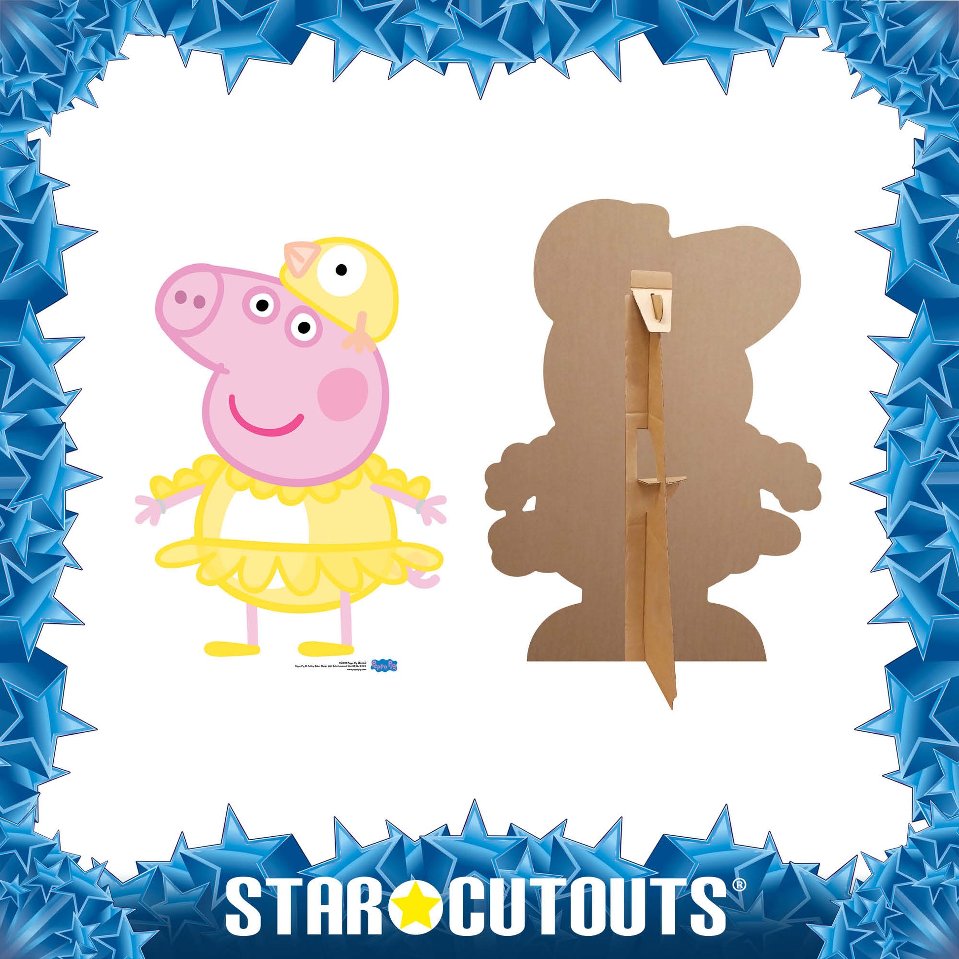 Peppa Pig Chicken Easter Cardboard Cutout - mycardboardcutout