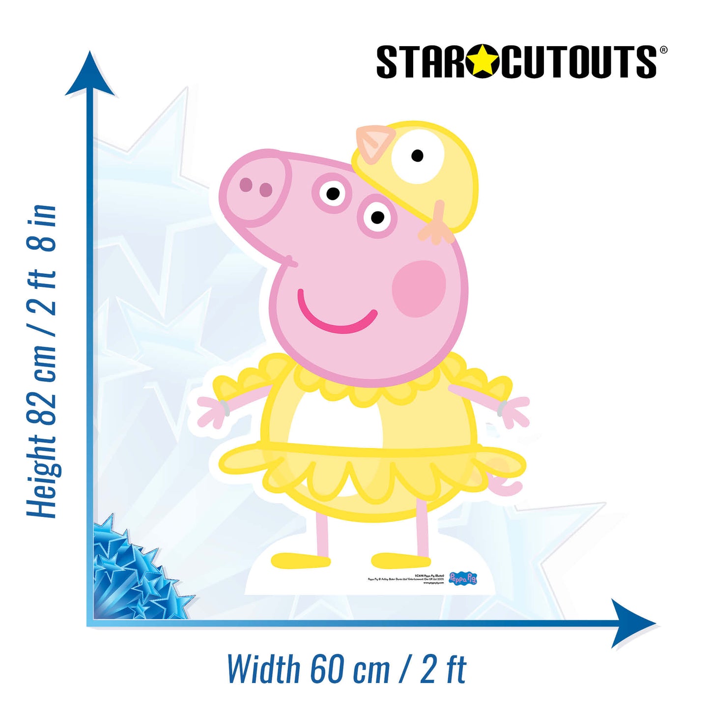 Peppa Pig Chicken Easter Cardboard Cutout