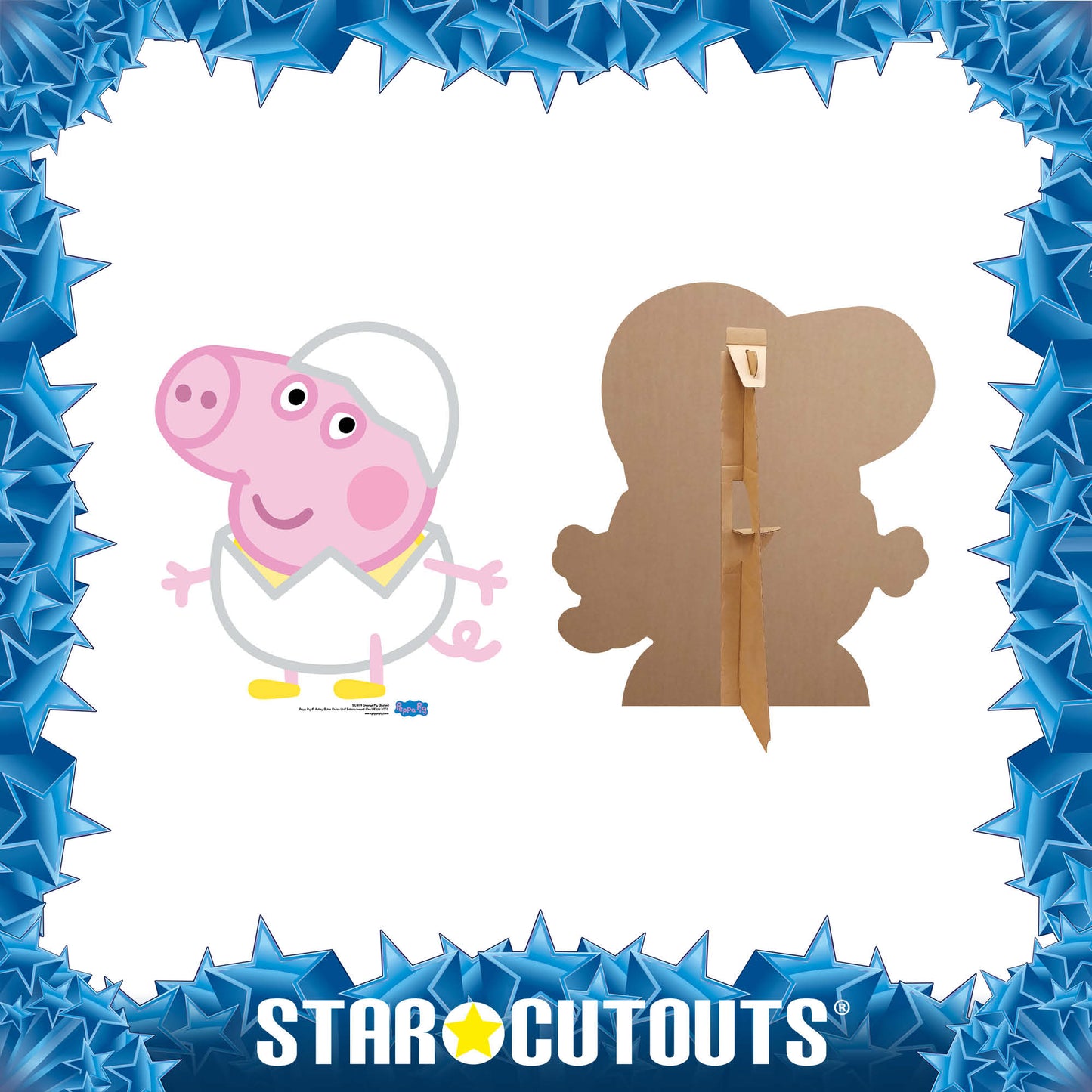 George Pig Egg Easter Cardboard Cutout - mycardboardcutout