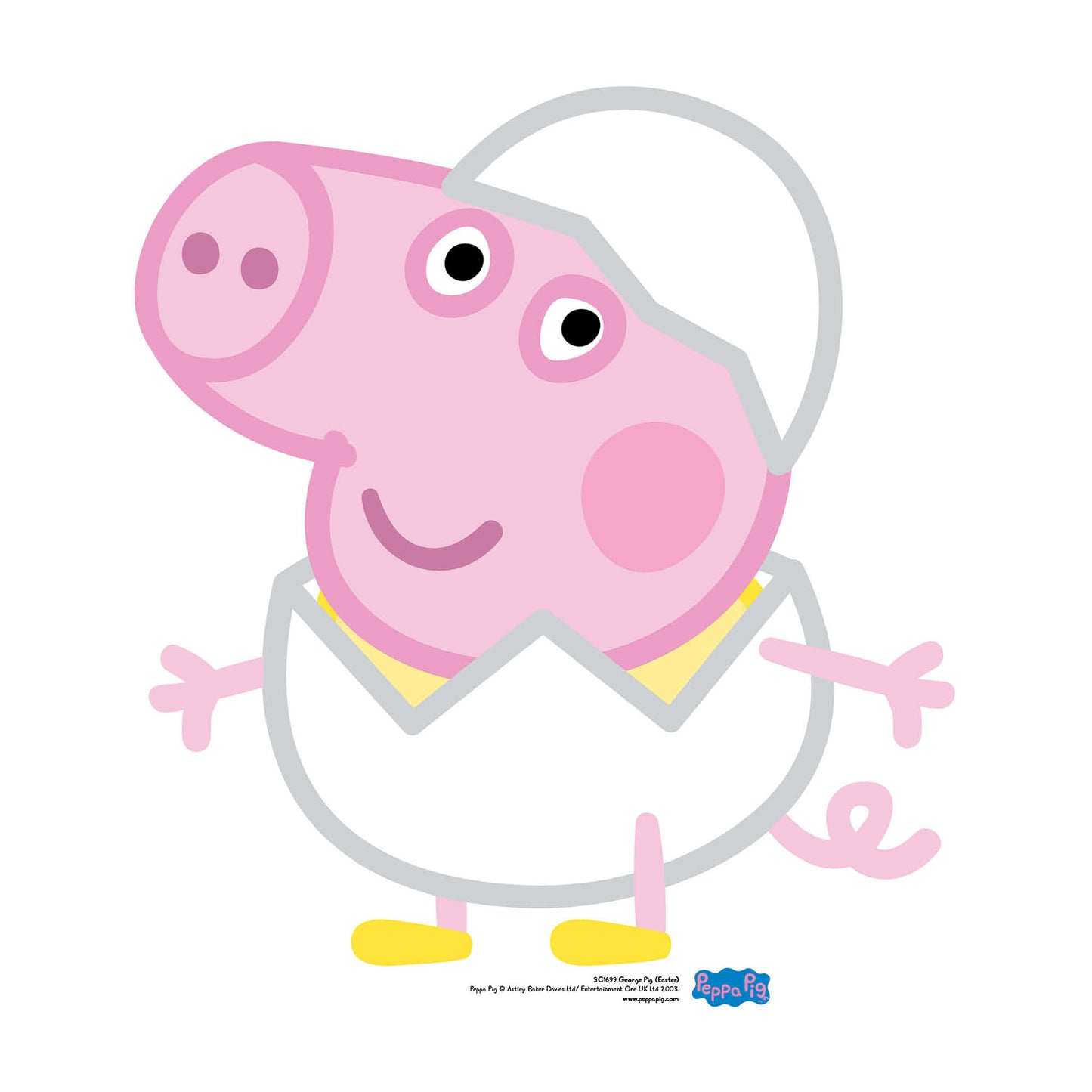 George Pig Egg Easter Cardboard Cutout - mycardboardcutout