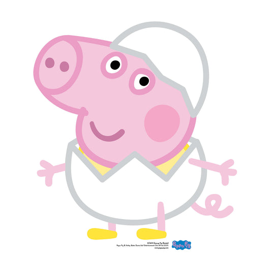 George Pig Egg Easter Cardboard Cutout - mycardboardcutout