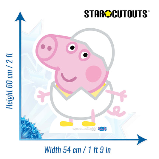 George Pig Egg Easter Cardboard Cutout - mycardboardcutout