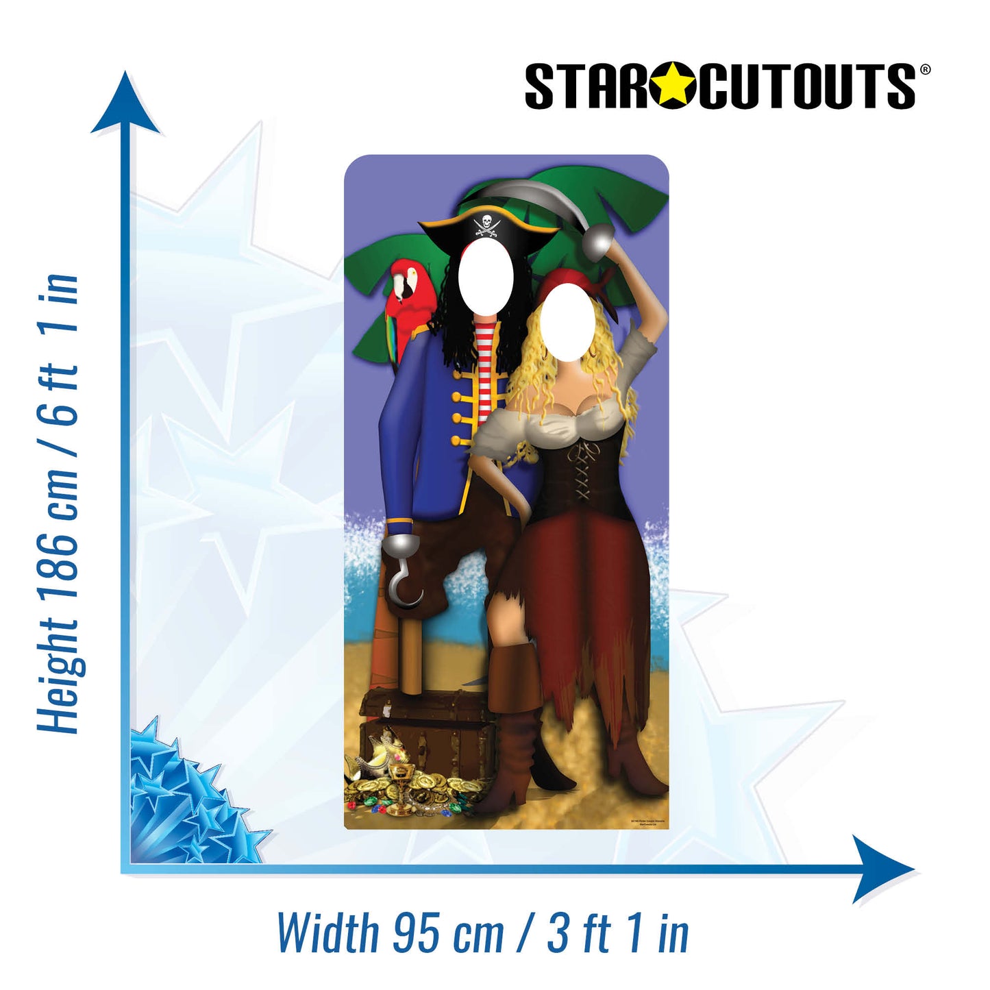 Pirate Couple Stand- In Cardboard Cutout - mycardboardcutout