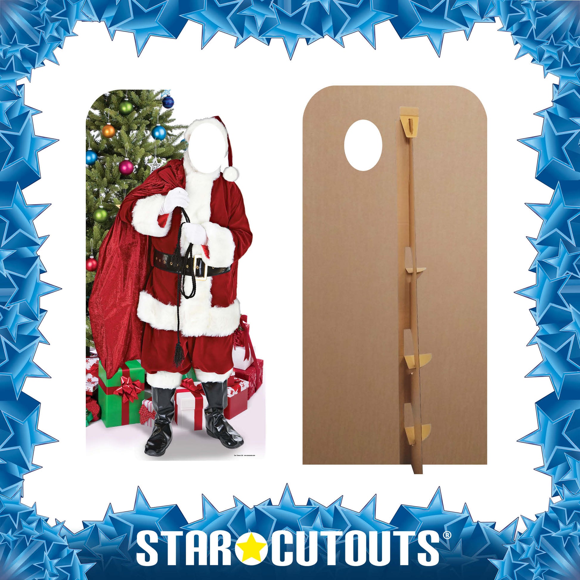 Father Christmas Stand-In Cardboard Cutout - mycardboardcutout