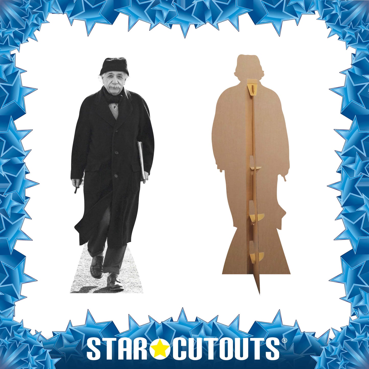 Albert Einstein Historical Figure Cardboard Cutout Lifesize Height 176cm - mycardboardcutout