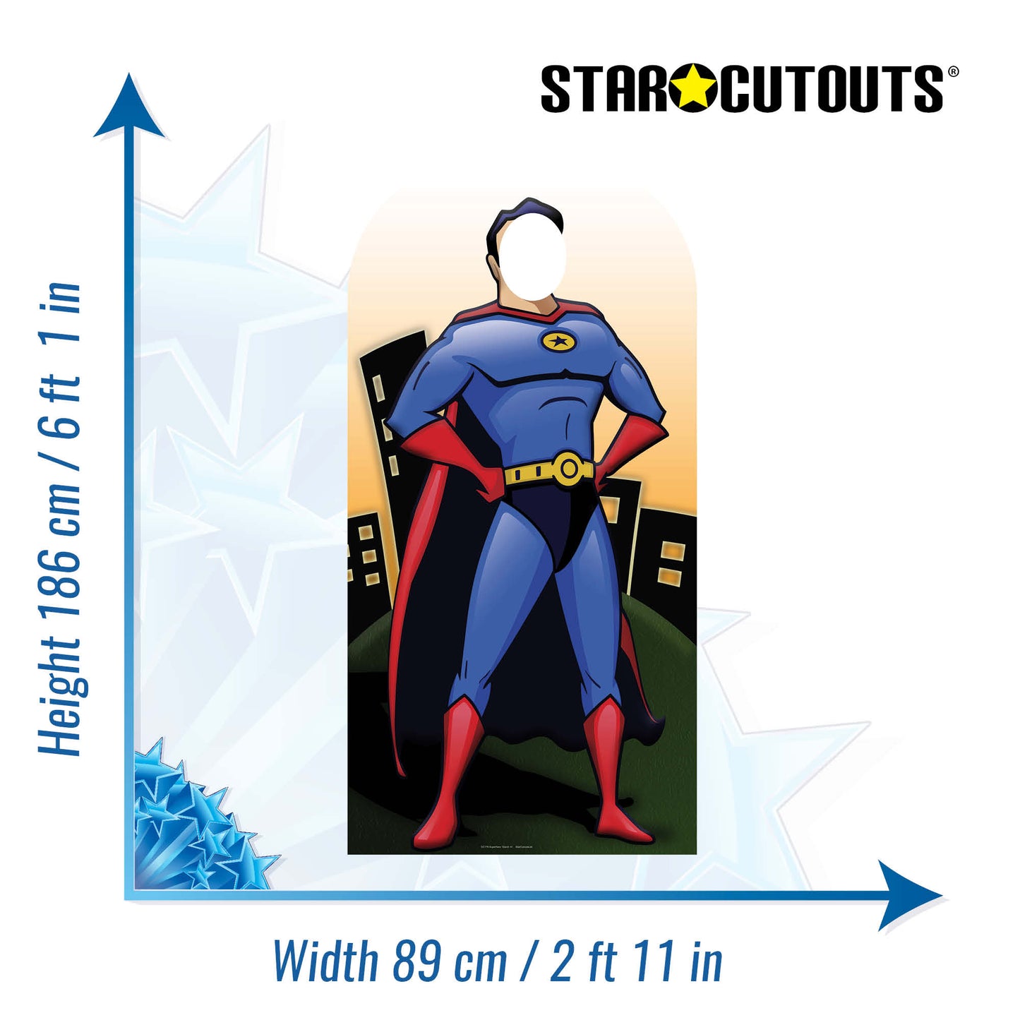 Superhero Stand- In Cardboard Cutout - mycardboardcutout