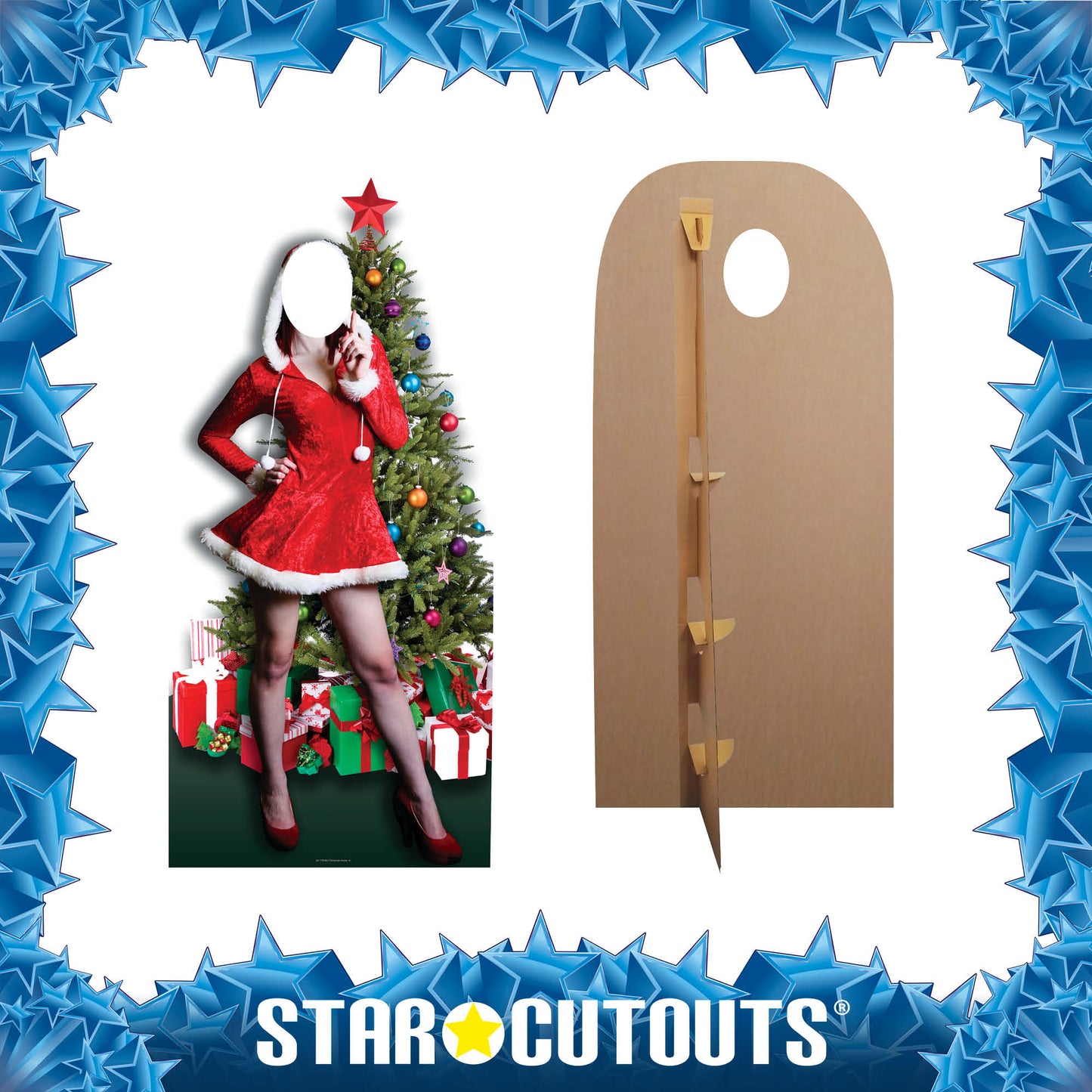 Mrs Christmas Stand- In Cardboard Cutout - mycardboardcutout