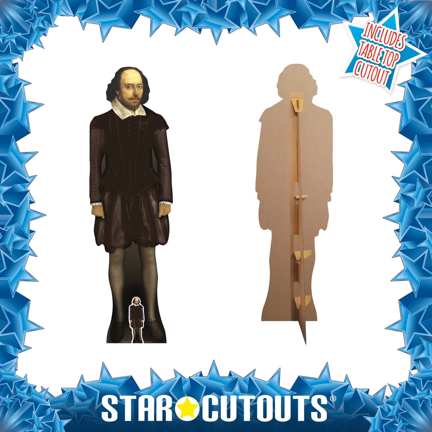 William Shakespeare Historical Figure Cardboard Cutout Lifesize - mycardboardcutout