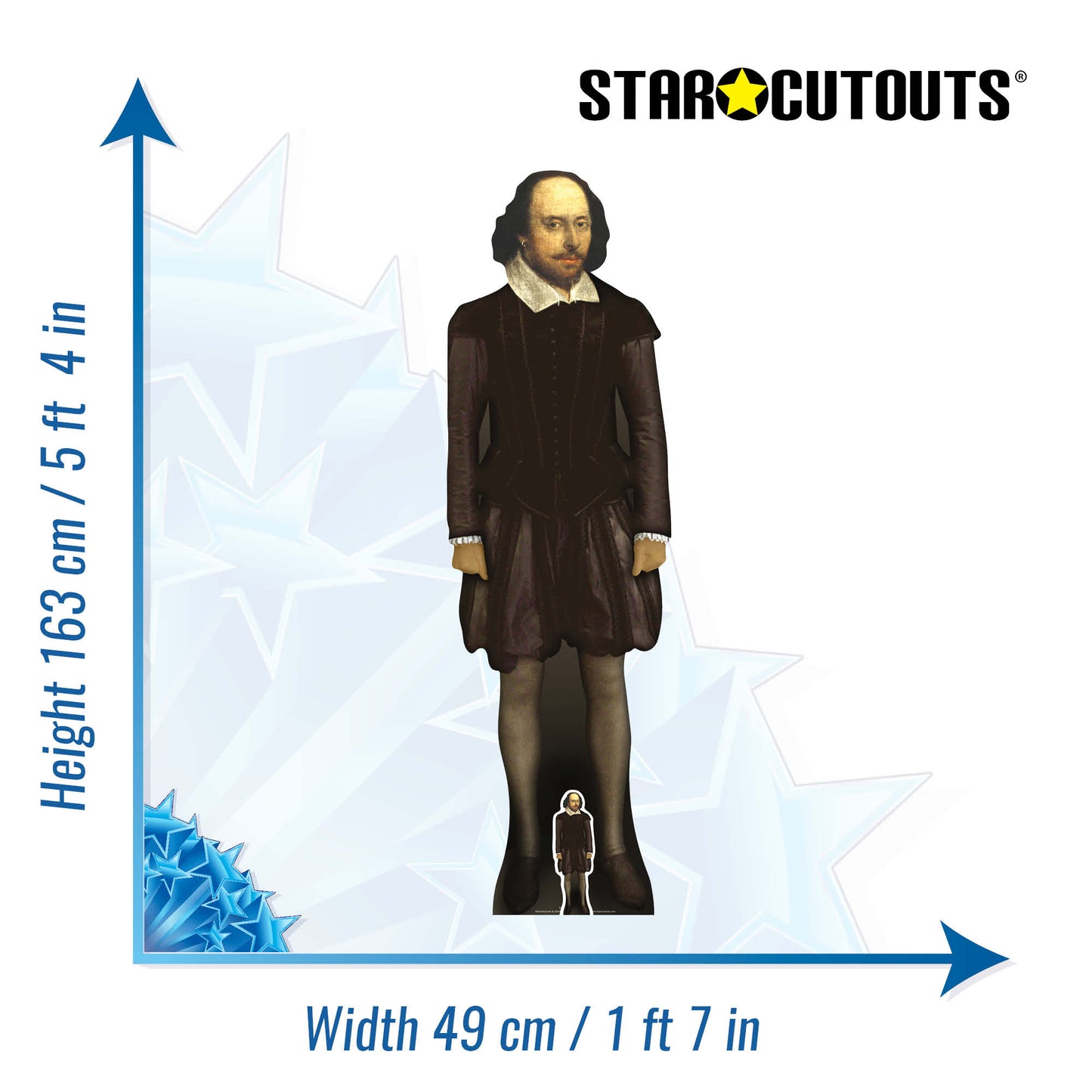William Shakespeare Historical Figure Cardboard Cutout Lifesize