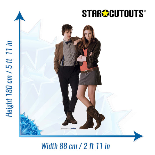 The Eleventh Doctor and Companion Amy Pond Cardboard Cutout - mycardboardcutout