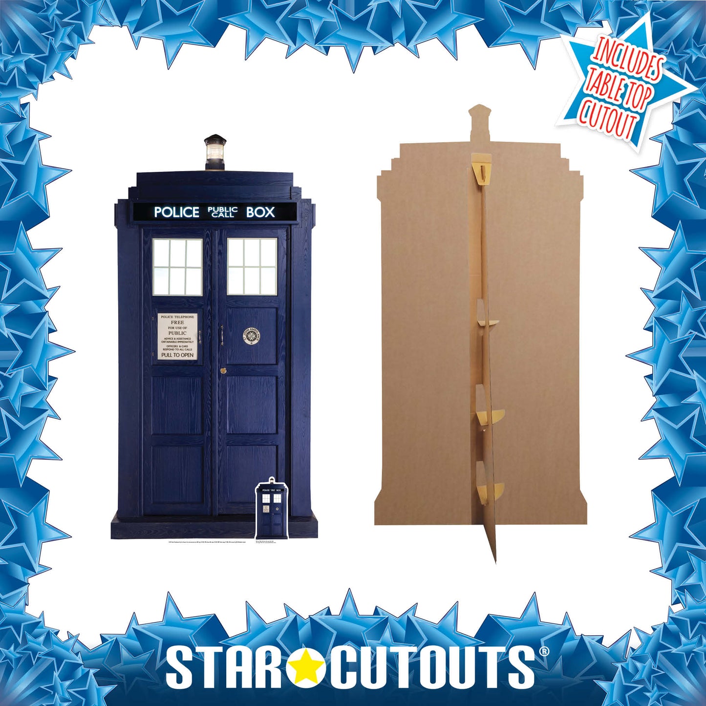 The Tardis 2/3 LIFE SIZE Cardboard Cutout - mycardboardcutout